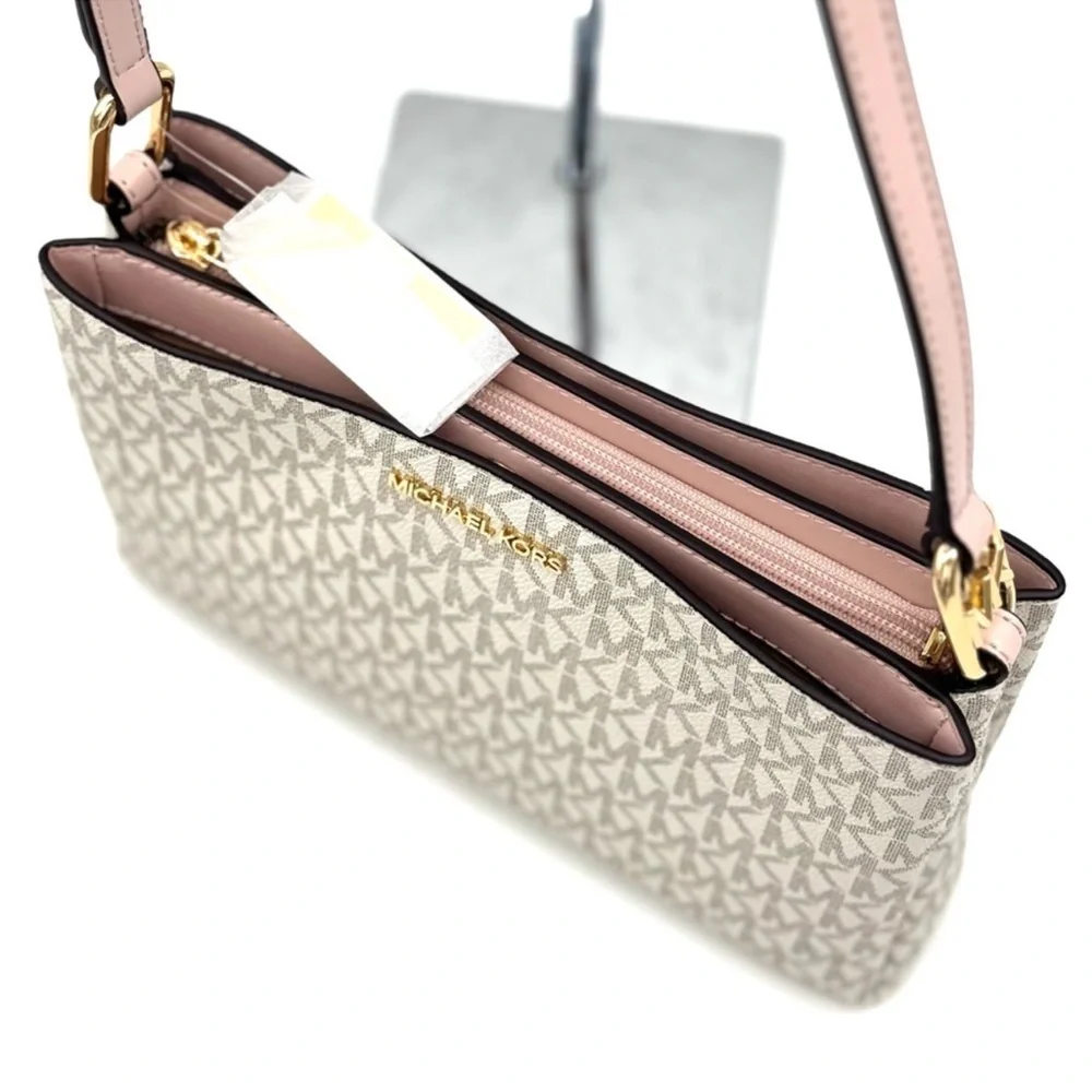 Michael Kors Trisha MD Triple Compartment Xbody Bag & Double Zip Wallet Set